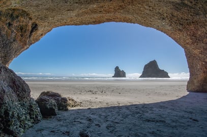 Wharariki Beach; Microsoft