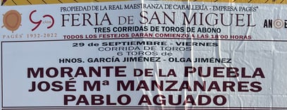 Toros de Garcia Jimenez pour Morante de la Puebla, Manzanares et Pablo Aguado