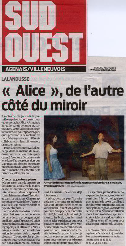 Sud Ouest - 10 août 2009