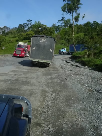 Stellenweise ist die Panamericana in einem sehr schlechten Zustand