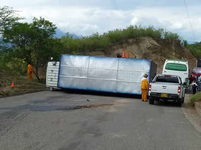 ... und wenn's zu schnell geht, macht der Lastwagen plumps...