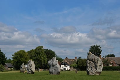 Avebury - das ganze Dorf und der Steinkreis in ein UNESCO-Welterbe