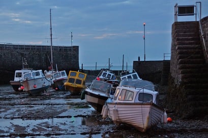 Lynmouth - Hafen bei Ebbe