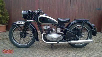 DKW NZ 250 mit Hinterradfederung