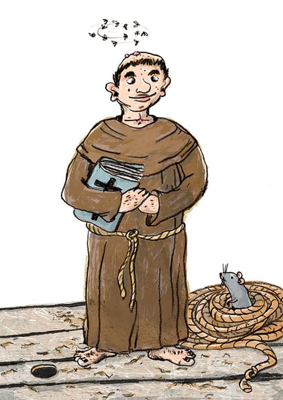 Pilger, Klappenbuchseite (dreigeteilt) für Kinderkulturbüro e.V. zur Wanderausstellung „Von Kapitänen und Kaufleuten” durch Museen der Hansestädte