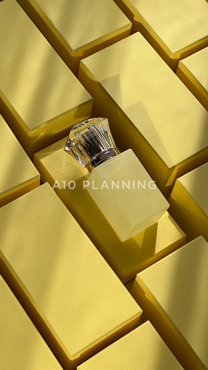 パステルイエロー香水ボトル_ガラス製香水瓶卸売極小ロット