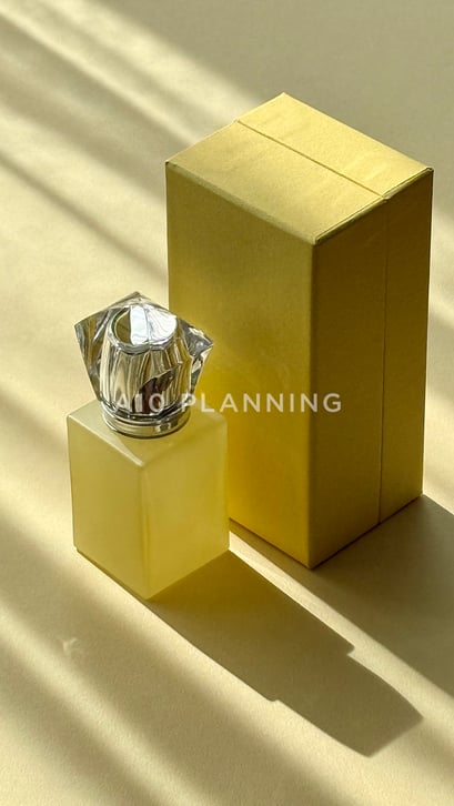 パステルイエロー香水ボトル_ガラス製香水瓶卸売極小ロット