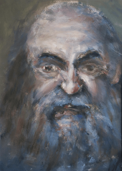 Januz - oil on paper - passe-partout 70x50 cm 