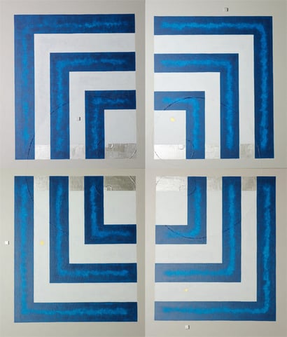 Body & Image 12  910mm×1060mm  (455mm×530mm each)  F10×4  Acrylic 2014