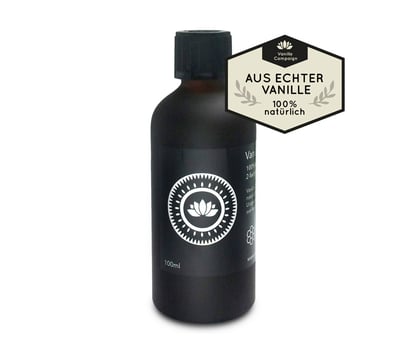 Vanilleextrakt ohne Zucker Flasche mit Deckel