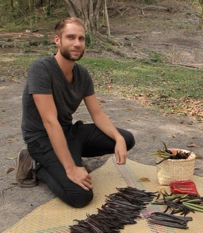 Vanilleschoten Reife Trocknung Regenwald Strohmatte