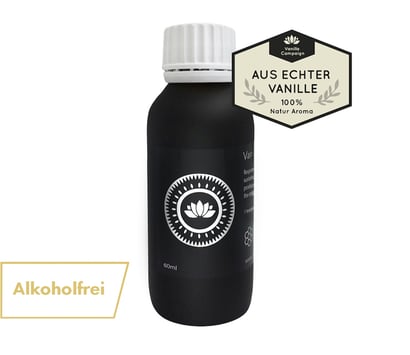 Vanilleextrakt alkoholfrei Flasche mit Deckel