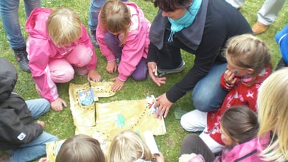 Das Zusammensetzen der Schatzkarte