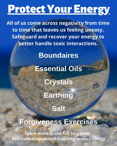 Ways to safeguard and recover your energy on the Beachside blog