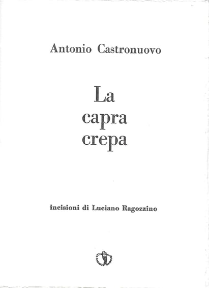 frontespizio stampato tipograficamente in nero