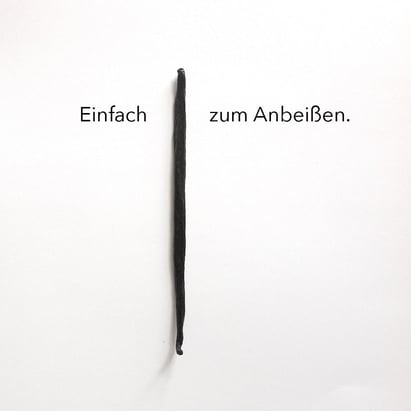 Vanillestange mit Textspruch