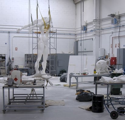 Monumento a Newton, Dalí. Ampliación Monumental para fundición. 6,80 metros altura