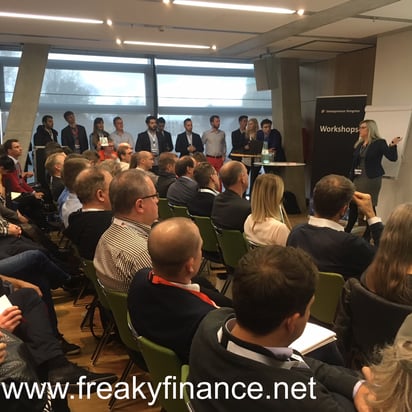 freaky finance, Immopreneur Kongress 2017, Workshopraumbühne, Darmstadtium, Eleonora Weber spricht vor Publikum