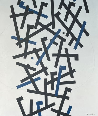 VERNACULAR 2   455mm*530mm   F10   2025 acrylic on canvas, wood