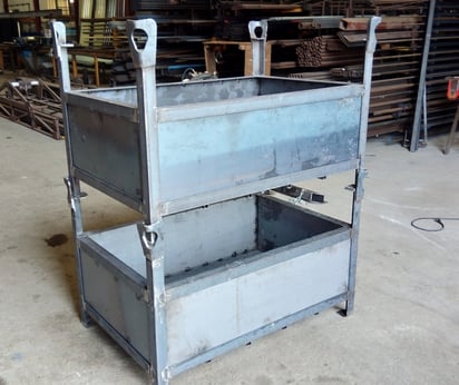 Bacs de stockage pour approvisionnement des chantiers pour ACMB construction Brioux 79