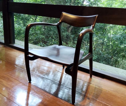 アームチェアⅢ  （藤井慎介）　木の椅子展