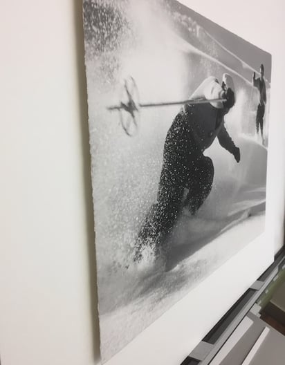 Foto erhöht aufgelegt