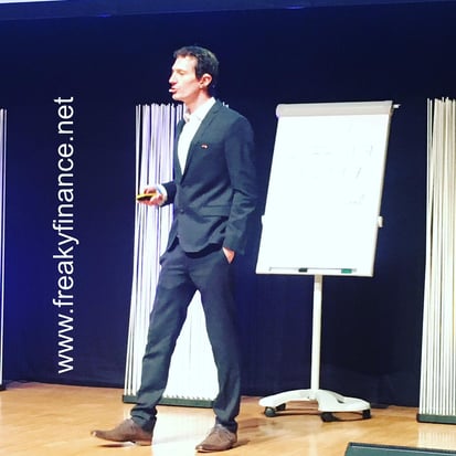 freaky finance, Immopreneur Kongress 2017, Hauptbühne, Darmstadtium, Thorsten Wittmann auf der Bühne