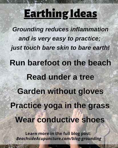 Earthing Ideas on the Beachside Blog