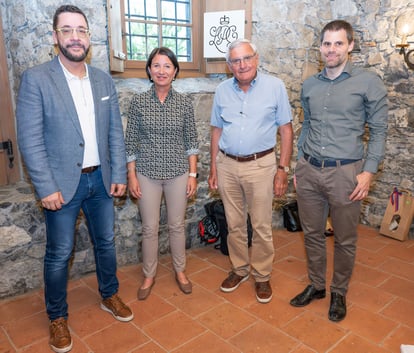 Presseclub LPC Medienvielfalt: Patrik Schädler, Carmen Dahl, Norbert Jansen, Christian Frommelt