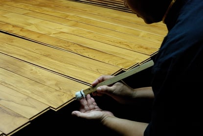 andwood アンドウッド 新潟 無垢フローリング チーク  ハンドメイド 塗装