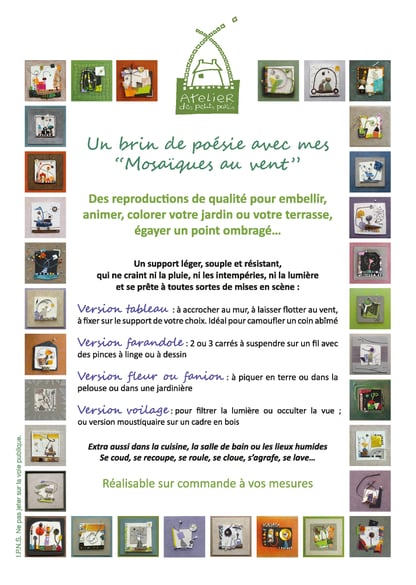 Flyer Mosaïques au Vent de cécile Bouvarel