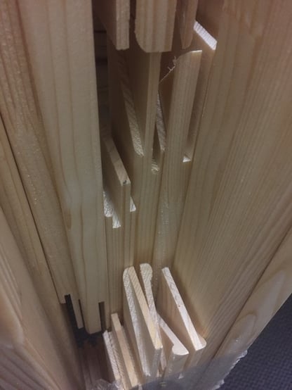 leere Keilrahmen auf Mass 