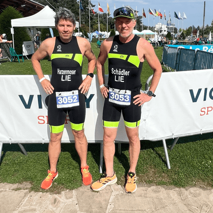 Christian Harzenmoser und Philip Schädler klassierten sich im Mittelfeld ihrer Kategorie
