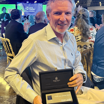 Philip Schädler erfuhr eine Ehrung anlässlich des Gala Dinners des Triathlon Weltverbandes