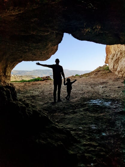 Eine der sieben Höhlen