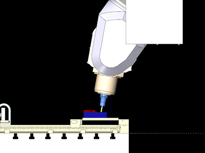 マシンシミュレーションの様子