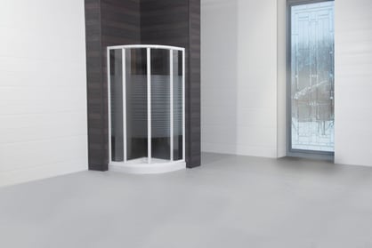 Mampara de ducha semicircular