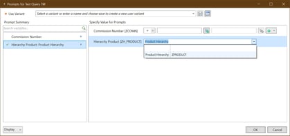 Default Value UseKeyForHierarchySelection