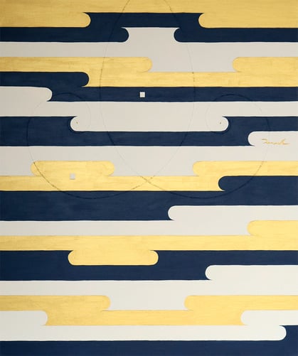 BEYOND THE SKY  1   606mm*727mm   F20   2022  acrylic on canvas, wood