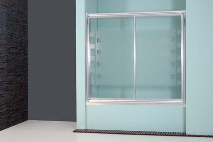 Mampara de baño de dos hojas correderas