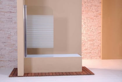 Mampara de baño de una hoja pivotante