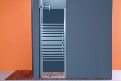 Mampara de ducha frontal de una hoja abatible