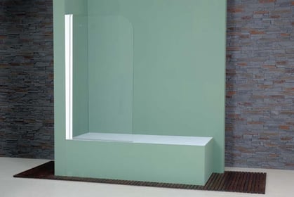 Mampara frontal de una hoja pivotante