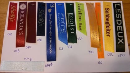 Bandauswahl für Durchzugsbänder