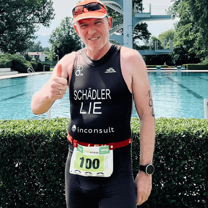 Philip Schädler war mit seinem Wettkampf zufrieden - 6. AK Rang