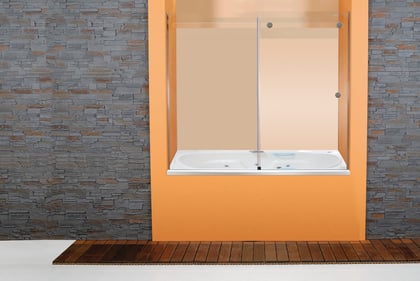 Mampara baño mayor altura