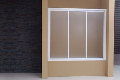 Mampara de baño de tres hojas correderas