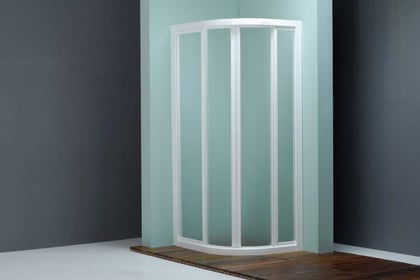 Mampara de ducha semicircular en acrílico