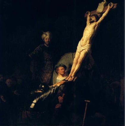 Rembrandt-1633 L Erection De La Croix,munich