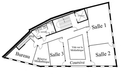Plan de la Maison des Écritures Lombez Midi-Pyrénées